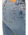 Image #4 - 7 For All Mankind Women's Medium Wash Logan Stovepipe High Rise Crystal Cropped Stretch Straight Jeans , Medium Wash, hi-res