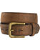 Image #1 - Cody James Boys' Two-Tone Leather Belt, Brown, hi-res