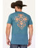 Image #4 - Moonshine Spirit Men's Mariachi Mandala Short Sleeve Graphic T-Shirt, Blue, hi-res