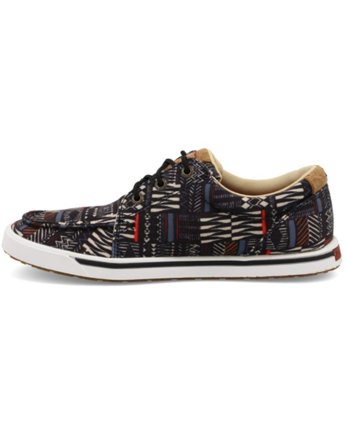 Image #3 - Twisted X Women's Kicks Lace Southwestern Sneaker - Moc Toe, Black, hi-res
