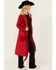 Image #3 - Powder River Outfitters Women's Long Faux Suede Fringe Jacket , Red, hi-res