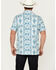Image #4 - Panhandle Men's Southwestern Print Short Sleeve Performance Polo Shirt, White, hi-res