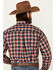 Cinch Men's Navy Plaid Long Sleeve Button Down Western Shirt , Navy, hi-res