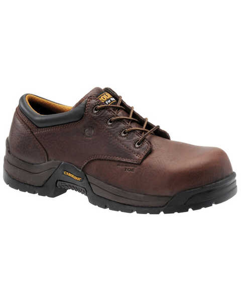 Image #1 - Carolina Men's ESD Oxford Shoe - Composite Toe, Dark Brown, hi-res