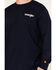Image #4 - Wrangler Men's FR Skull Logo Long Sleeve Work Shirt, Navy, hi-res