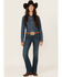 Image #3 - Wrangler Retro Women's Kayla Dark Wash Mid Rise Bootcut Stretch Denim Jeans, Dark Wash, hi-res