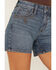 Image #2 - Shyanne Women's Faye Medium Wash High Rise Comfort Stretch Denim Shorts, Medium Wash, hi-res