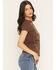 Image #2 - Shyanne Women's Country Girl rhinestone Short Sleeve Graphic Tee, Brown, hi-res
