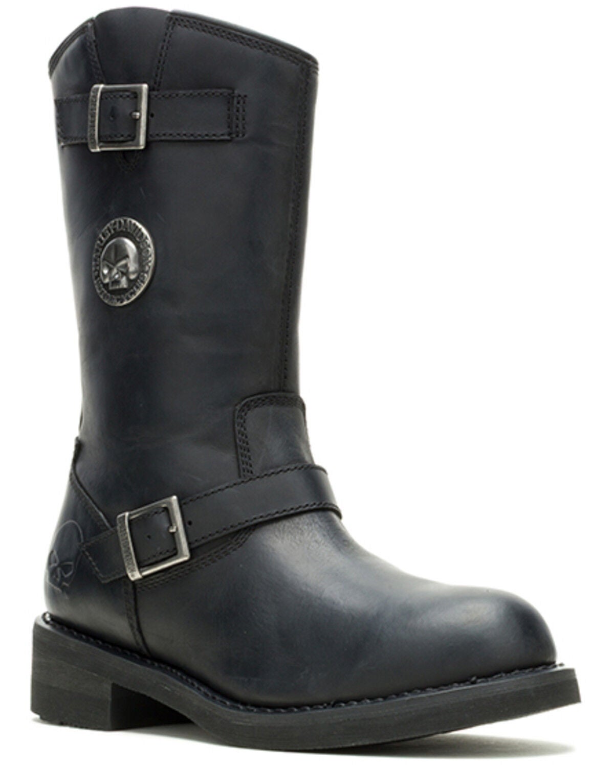 Image #1 - Harley Davidson Men's Classic Cruise Tall Motorcycle Boots - Round Toe, Black, hi-res