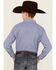 Image #4 - Rough Stock by Panhandle Boys' Striped Long Sleeve Pearl Snap Stretch Western Shirt , Blue, hi-res