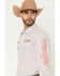 Image #2 - Wrangler Men's PBR Logo Long Sleeve Snap Western Shirt, Grey, hi-res