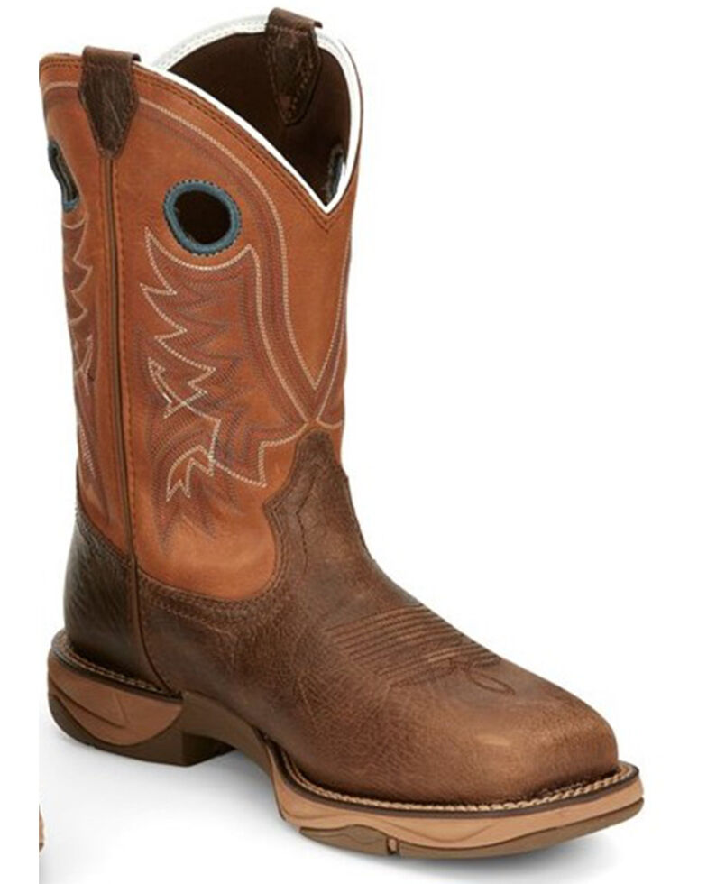 Tony Lama Men's Lopez Waterproof Western Work Boots - Steel Toe, Brown, hi-res