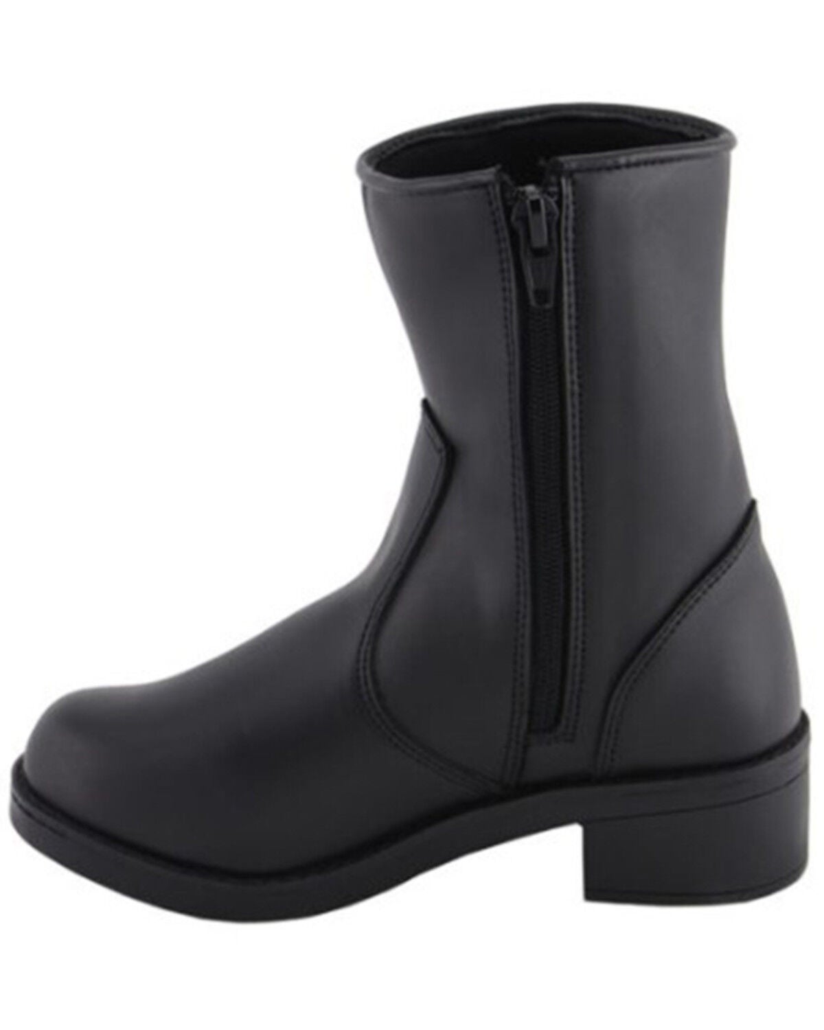 Image #3 - Milwaukee Leather Women's Super Clean Riding Boots - Round Toe, Black, hi-res