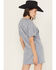 Image #4 - Rock & Roll Denim Women's Ramble On Short Sleeve Mini T-Shirt Dress, Blue, hi-res