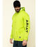 Image #3 - Ariat Men's Lime Heather Rebar Graphic Hooded Work Sweatshirt, Green, hi-res
