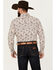 Image #4 - Gibson Trading Co Men's Punk Paisley Print Long Sleeve Snap Western Shirt, White, hi-res