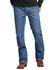 Rock & Roll Denim Men's FR Medium Wash Double Barrel Relaxed Fit Bootcut Jeans, Indigo, hi-res