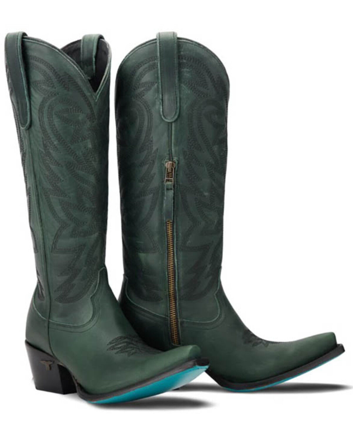 Image #1 - Lane Women's Smokeshow Western Boots - Snip Toe, Green, hi-res