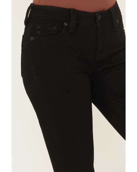 Image #4 - Miss Me Women's Mid Rise Stretch Bootcut Jeans , Black, hi-res