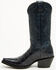 Image #3 - Shyanne Women's Aspen Exotic American Alligator Western Boots - Snip Toe, Navy, hi-res