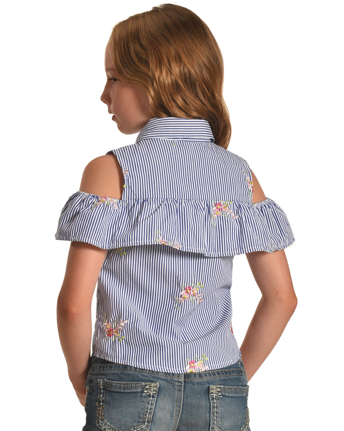 girls ruffle shirt