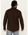 Image #4 - Brothers and Sons Men's Wheeler Solid Long Sleeve Button-Down Western Shirt, Dark Brown, hi-res