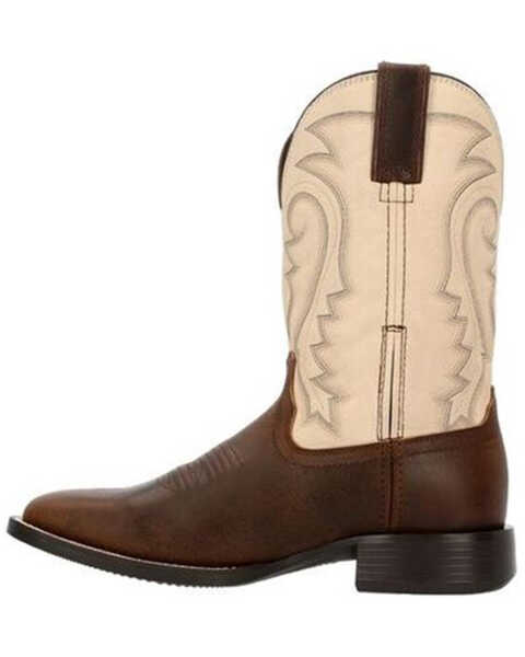 Image #3 - Durango Men's Westward Western Boots - Broad Square Toe, Off White, hi-res