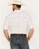 Image #4 - George Strait by Wrangler Men's Plaid Print Short Sleeve Button Down Western Shirt, White, hi-res