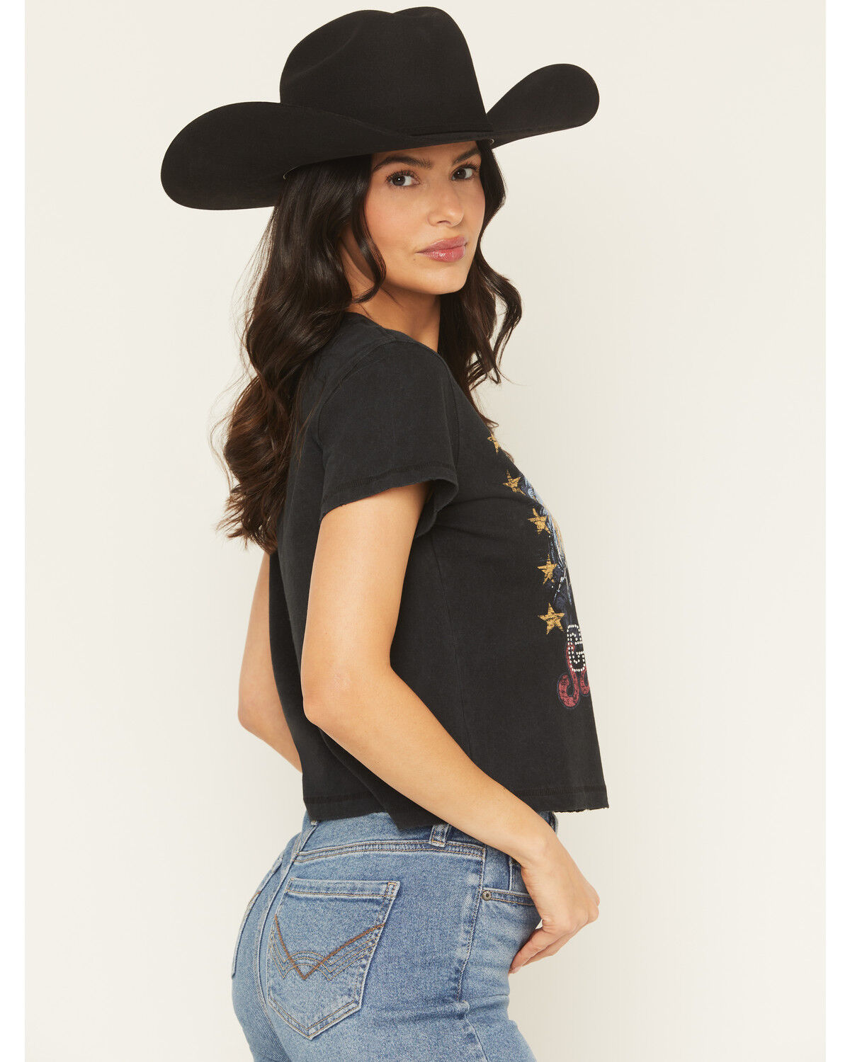 Image #2 - Idyllwind Women's Honky Tonk Country Short Sleeve Graphic Tee, Black, hi-res