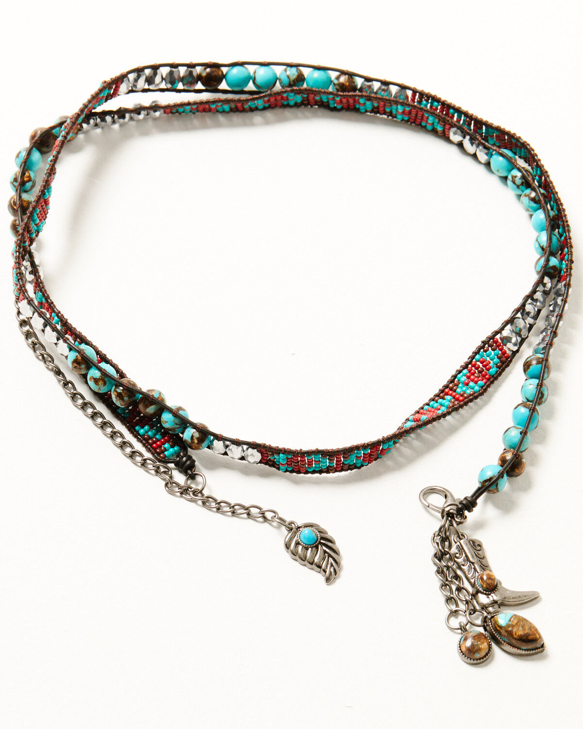 Image #3 - Idyllwind Women's Kaylynn Antique 3-In-1 Beaded Necklace, Bracelet, And Boot Accessory, Silver, hi-res