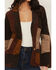 Image #3 - Wrangler X Lainey Wilson Women's Corduroy Patchwork Blazer, Brown, hi-res