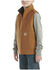 Image #2 - Carhartt Little Boys' Canvas Sherpa Lined Vest, Medium Brown, hi-res