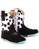Image #1 - Tin Haul Infant Girls' Cow-A-Bunga Western Boots - Broad Square Toe, Black, hi-res