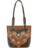 American West Women's Golden Desert Wildflower Tote, Tan, hi-res