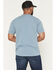 Image #4 - Carhartt Men's Relaxed Fit Lightweight Short Sleeve Pocket Work T-Shirt, Steel Blue, hi-res