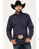 Ariat Men's Nossen Texas Star Print Button Down Western Shirt - Big , Navy, hi-res