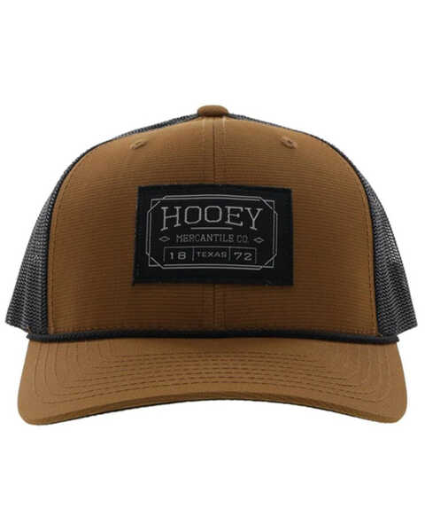 Image #3 - Hooey Men's Doc Logo Patch Trucker Cap , Tan, hi-res