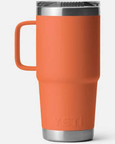 Image #2 - Yeti Rambler 20 oz Stronghold Lid Travel Mug - High Desert Clay , Light Orange, hi-res