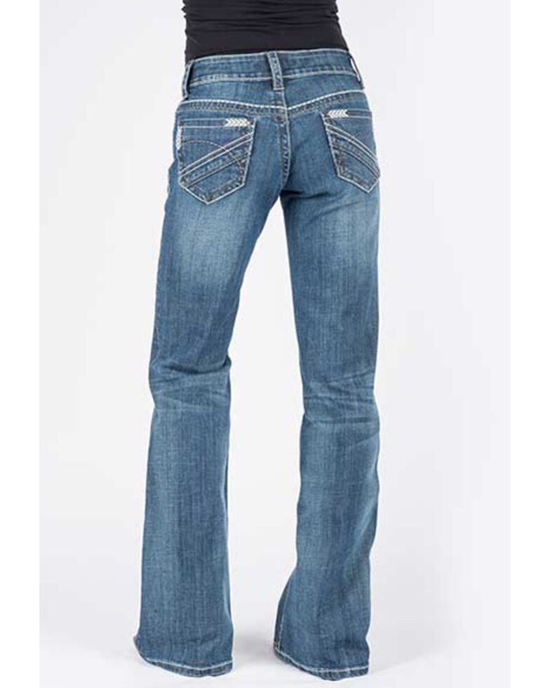 Stetson Women's Medium Southwestern 214 City Trouser Jeans, Blue, hi-res