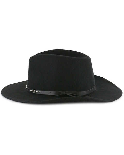Cody James Men's Sedona Wool Felt Hat, Black, hi-res