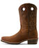Image #2 - Ariat Men's Hybrid Roughstock Distressed Performance Western Boots - Square Toe, Brown, hi-res