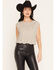 Image #1 - Sadie & Sage Women's Sequins Tank, Silver, hi-res