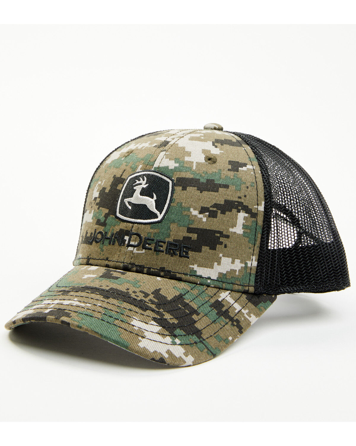 Image #1 - John Deere Men's Digit Camo Logo Ball Cap, Camouflage, hi-res