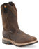 Image #1 - Carolina Men's Actuator Met Guard Waterproof Western Work Boots - Composite Toe, Brown, hi-res