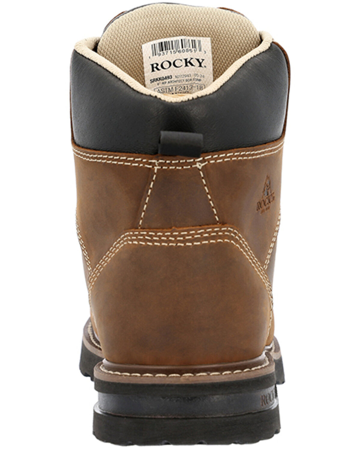 Image #5 - Rocky Men's Grindstone XTR BOA® Work Boots - Composite Toe, Russett, hi-res