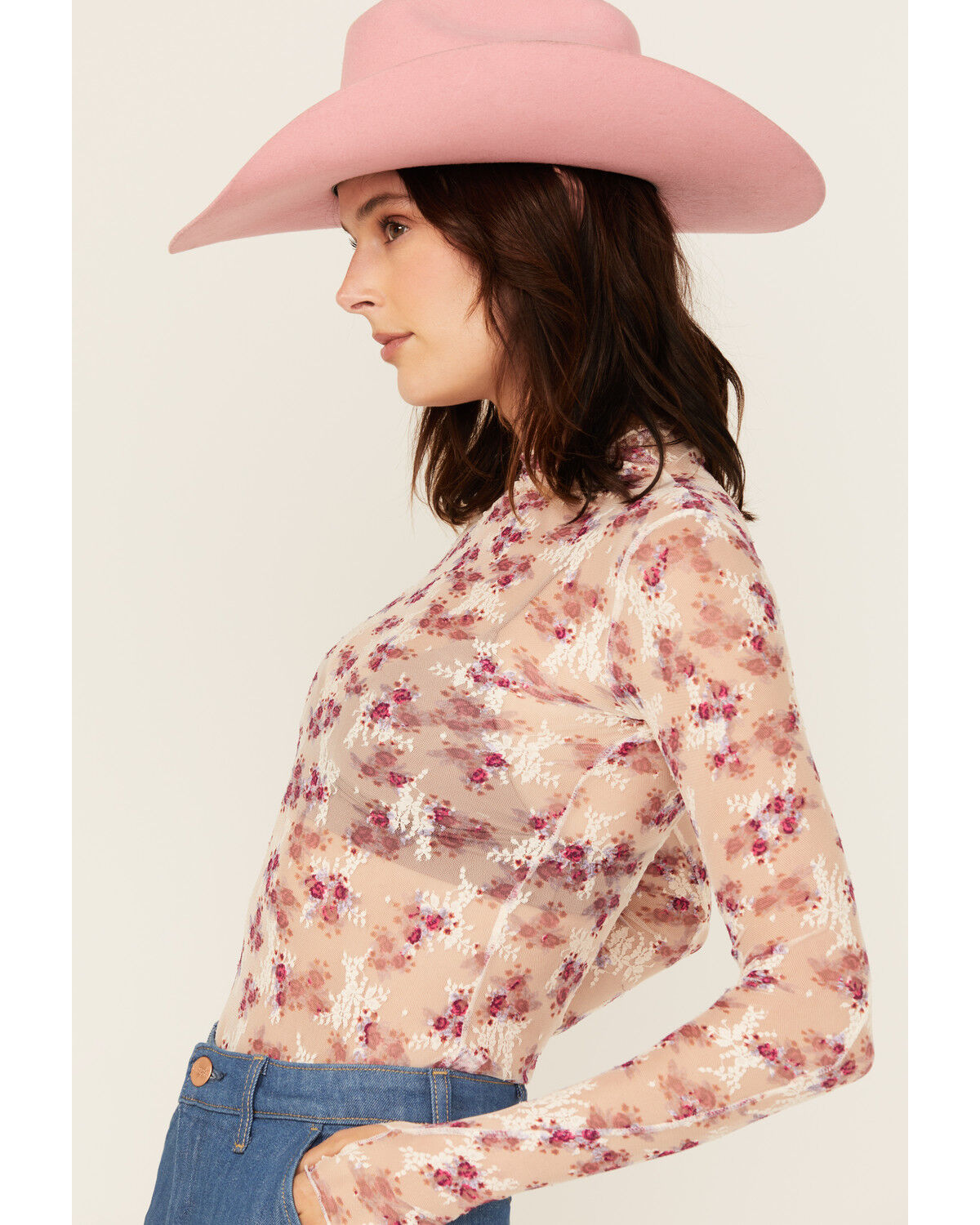 Image #2 - Free People Women's Printed Lady Lux Layering Top, Ivory, hi-res