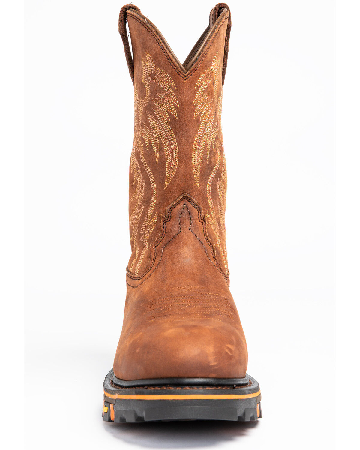 Image #4 - Cody James Men's Waterproof Decimator Western Work Boots - Steel Toe, Brown, hi-res