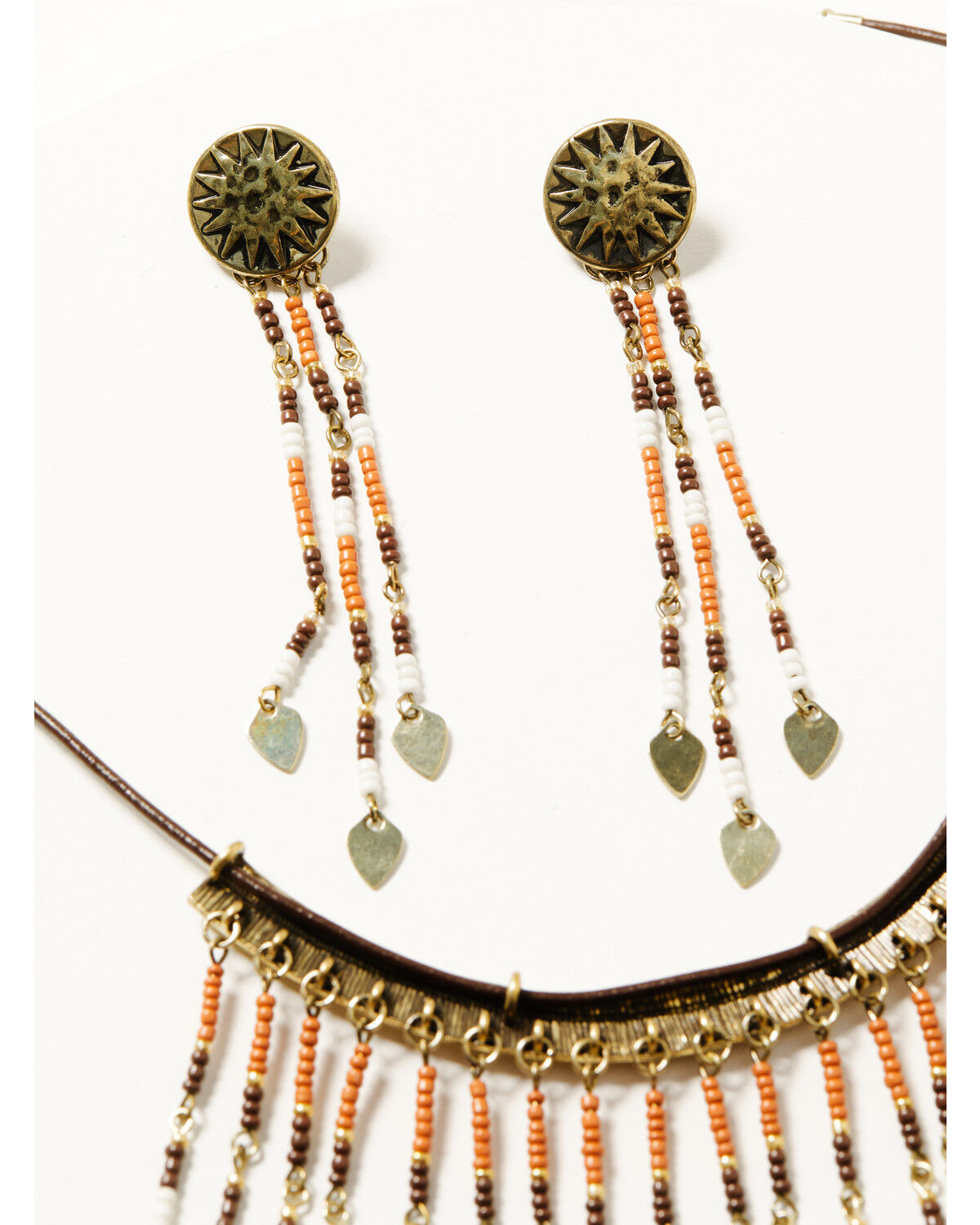 Image #3 - Shyanne Women's Desert Rose Antique Seed Bead Jewelry Set - 2 Piece, Gold, hi-res