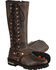 Image #2 - Milwaukee Leather Women's Waterproof 14" Harness Boots - Square Toe, Black, hi-res