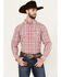 Image #1 - Ariat Men's Darvey Plaid Print Long Sleeve Button-Down Performance Western Shirt, , hi-res